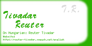 tivadar reuter business card